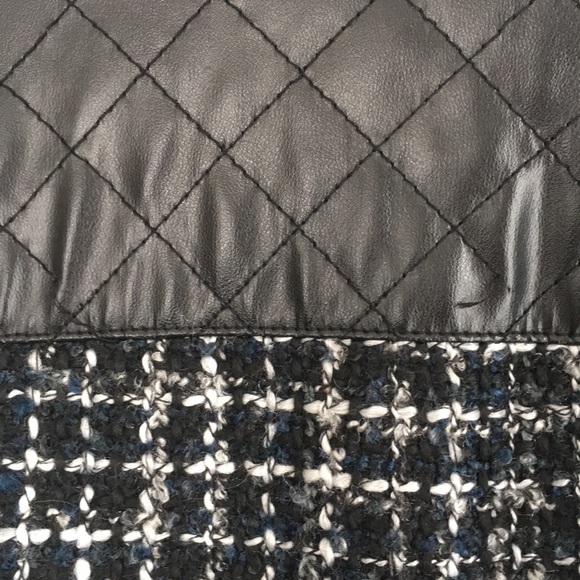 Leather-like trimmed classic jacket - Picture 7 of 7